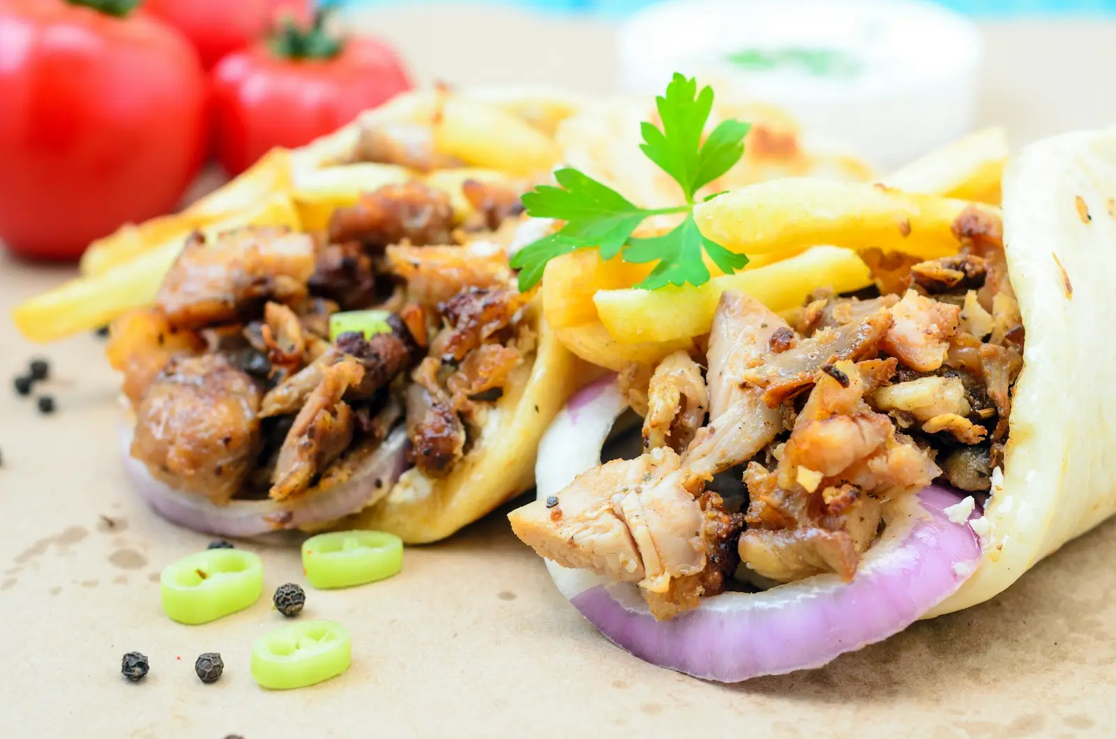 Fresh shawarma product photo